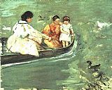 Mary Cassatt On The Water painting